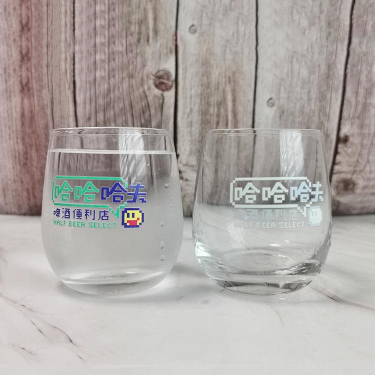Customized 450ml letters high borosilicate color changing gl